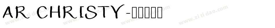 AR CHRISTY字体转换